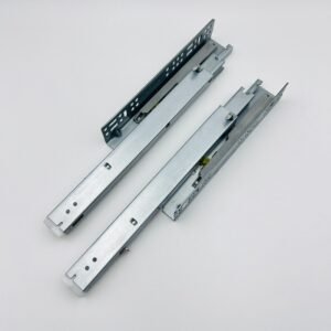 Soft close concealed undermount drawer slides 3-fold full extension for wooden drawers
