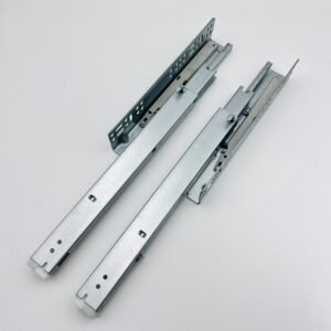 Mechanical push to open concealed drawer slides 3-fold full extension for handleless cabinets